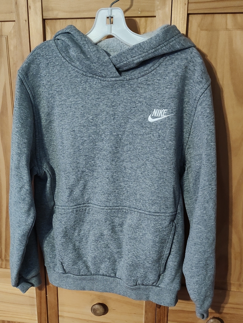 Nike Girls Gray Hoodie, Large